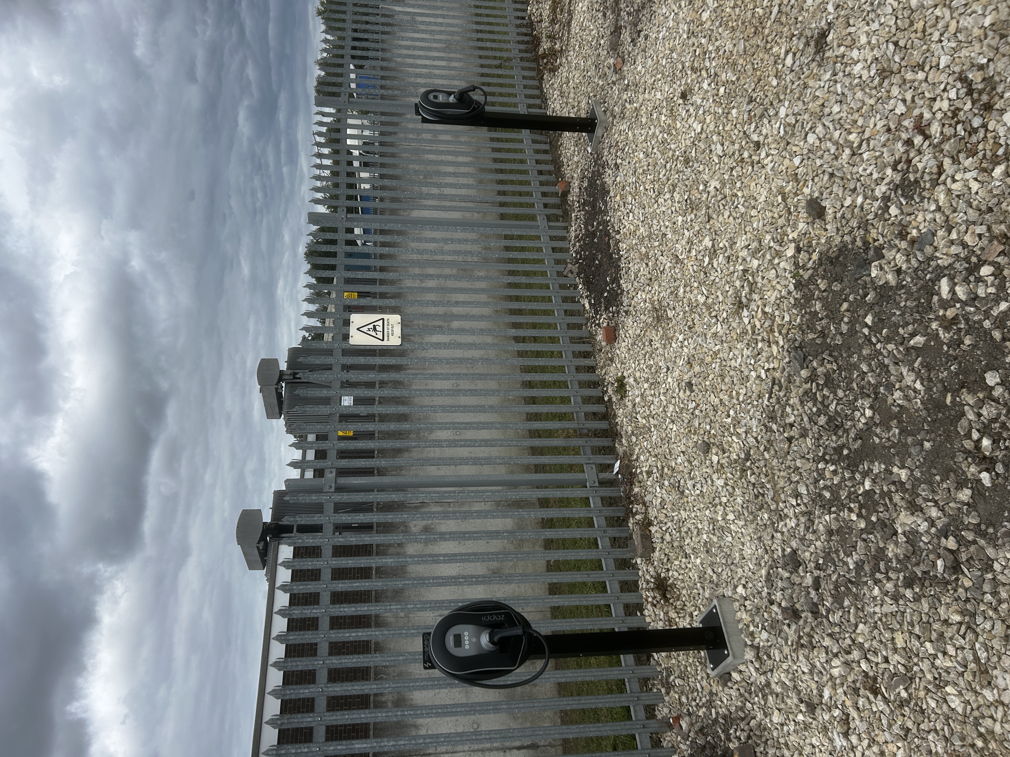 Dual commercial EV charging points installed by Premier Electrical Renewables at a Yorkshire business site